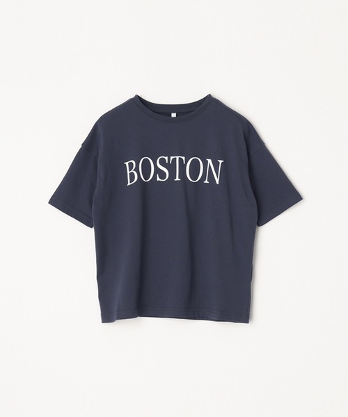 coca(coca)(コカ)の「キッズ 親子お揃いビッグシルエットプリントTシャツ(Tシャツ/カットソー・キッズ・ネイビー/チャコール/ベージュ/ホワイト・100/110/120/130/140)」の22枚目の写真