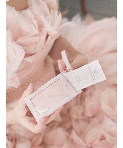 Maison de FLEUR（メゾンドフルール）の「リール付きビジューリボンパスケース（財布・レディース・ブラック/ライトピンク/ピンク・FREE）」の15枚目の写真