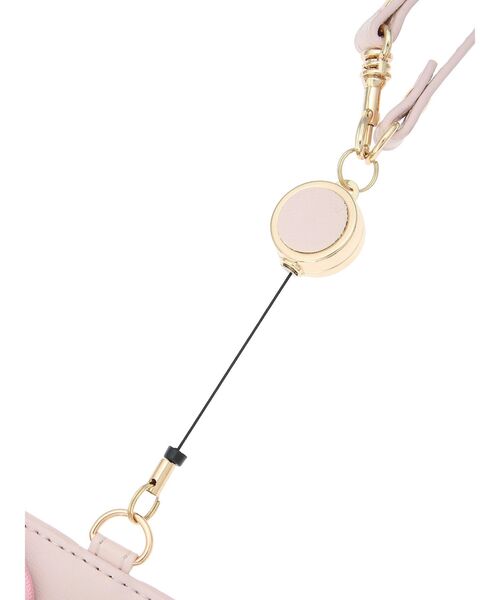 Maison de FLEUR（メゾンドフルール）の「リール付きビジューリボンパスケース（財布・レディース・ブラック/ライトピンク/ピンク・FREE）」の13枚目の写真