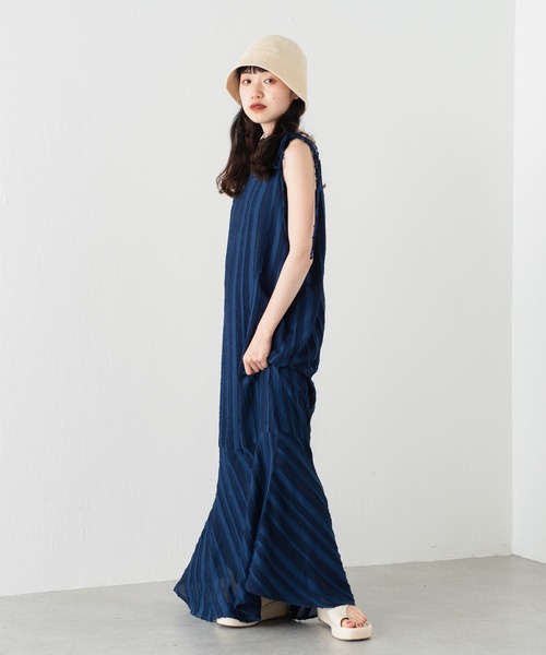 Kastane（カスタネ）の「【サイズ展開あり】ストライプジャガードキャミワンピース（ワンピース・レディース・アイボリー/ネイビー・0/1）」の17枚目の写真