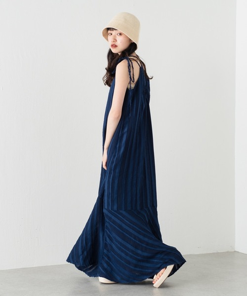 Kastane（カスタネ）の「【サイズ展開あり】ストライプジャガードキャミワンピース（ワンピース・レディース・アイボリー/ネイビー・0/1）」の18枚目の写真