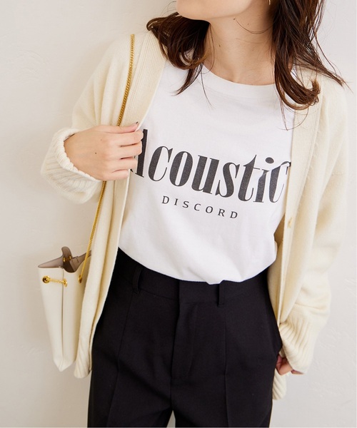 JOURNAL STANDARD(ジャーナルスタンダード)の「《追加5》ロゴロングTシャツ(Tシャツ/カットソー・レディース・ブラック系その他/ホワイト・FREE)」の2枚目の写真