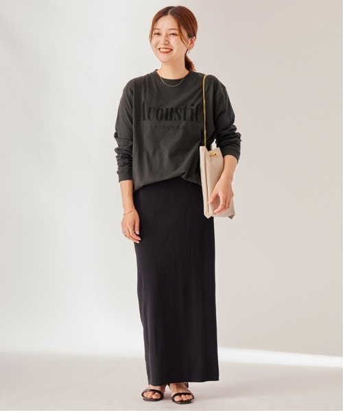 JOURNAL STANDARD(ジャーナルスタンダード)の「《追加5》ロゴロングTシャツ(Tシャツ/カットソー・レディース・ブラック系その他/ホワイト・FREE)」の3枚目の写真