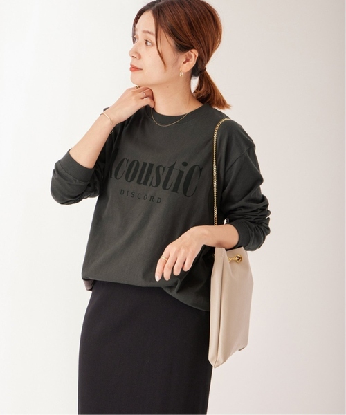 JOURNAL STANDARD(ジャーナルスタンダード)の「《追加5》ロゴロングTシャツ(Tシャツ/カットソー・レディース・ブラック系その他/ホワイト・FREE)」の4枚目の写真