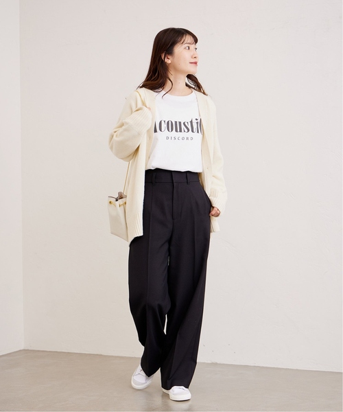 JOURNAL STANDARD(ジャーナルスタンダード)の「《追加5》ロゴロングTシャツ(Tシャツ/カットソー・レディース・ブラック系その他/ホワイト・FREE)」の8枚目の写真
