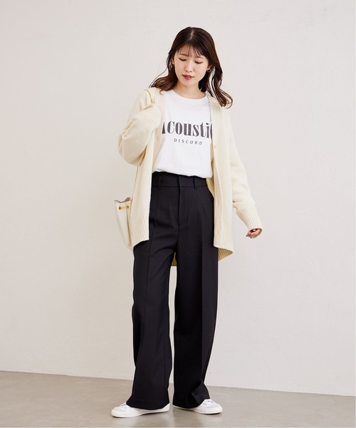 JOURNAL STANDARD(ジャーナルスタンダード)の「《追加5》ロゴロングTシャツ(Tシャツ/カットソー・レディース・ブラック系その他/ホワイト・FREE)」の9枚目の写真