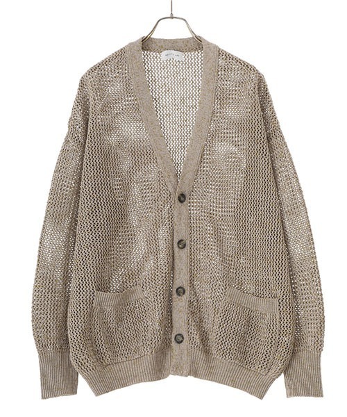 BALLAST ARK（バラストアーク）の「BALLAST ARK / バラストアーク：MESH CARDIGAN：BA07-K004[AST]（カーディガン/ボレロ・メンズ・ベージュ/ブラック・FREE）」の17枚目の写真