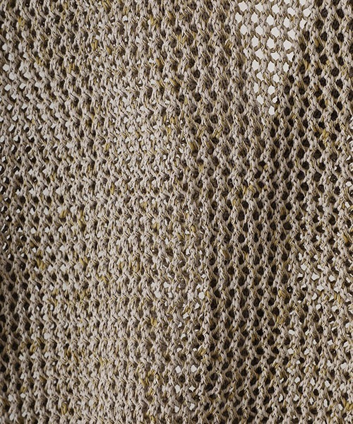 BALLAST ARK（バラストアーク）の「BALLAST ARK / バラストアーク：MESH CARDIGAN：BA07-K004[AST]（カーディガン/ボレロ・メンズ・ベージュ/ブラック・FREE）」の20枚目の写真