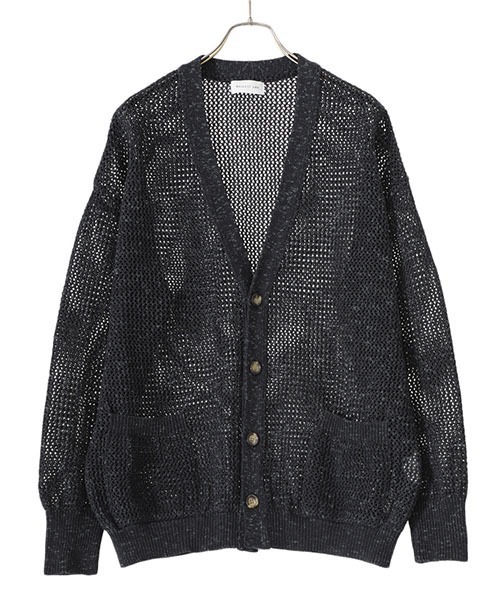 BALLAST ARK（バラストアーク）の「BALLAST ARK / バラストアーク：MESH CARDIGAN：BA07-K004[AST]（カーディガン/ボレロ・メンズ・ベージュ/ブラック・FREE）」の4枚目の写真