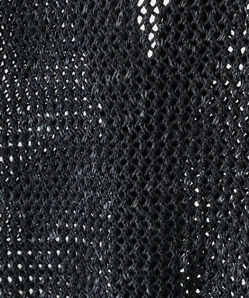 BALLAST ARK（バラストアーク）の「BALLAST ARK / バラストアーク：MESH CARDIGAN：BA07-K004[AST]（カーディガン/ボレロ・メンズ・ベージュ/ブラック・FREE）」の7枚目の写真