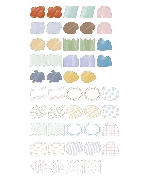 マステ」手帳デコ 水性ペンで書けるマスキングテープ（フレーク