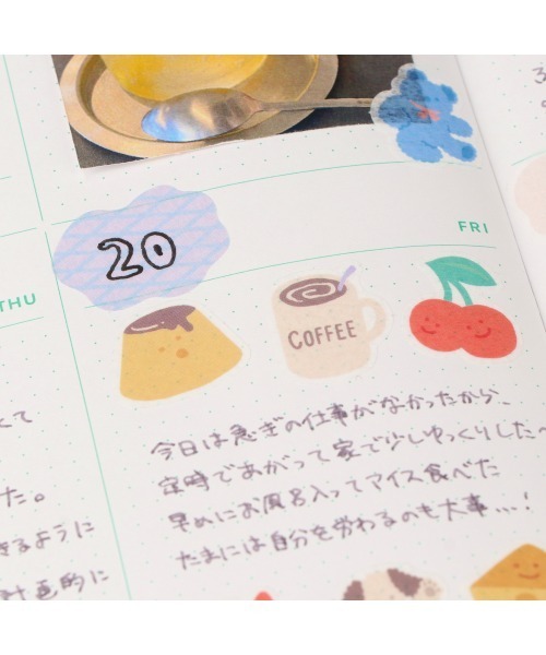 マステ」手帳デコ 水性ペンで書けるマスキングテープ（フレーク