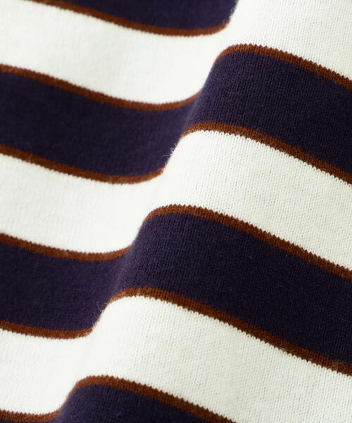 AVIREX(アヴィレックス)の「【WEB&DEPOT限定】BORDER LOGO LONG SLEEVE T-SHIRT / ボーダー ロゴ 長袖 Tシャツ / AVIREX / アヴィレックス(Tシャツ/カットソー・メンズ・ネイビー/オレンジ・L/M)」の8枚目の写真