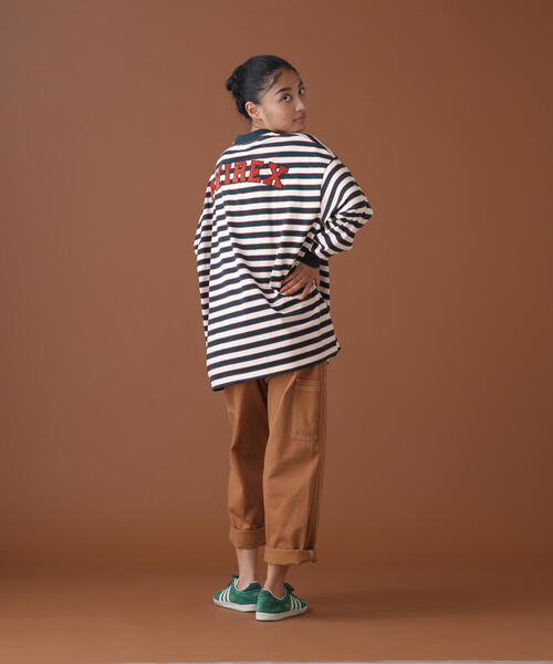 AVIREX(アヴィレックス)の「【WEB&DEPOT限定】BORDER LOGO LONG SLEEVE T-SHIRT / ボーダー ロゴ 長袖 Tシャツ / AVIREX / アヴィレックス(Tシャツ/カットソー・メンズ・ネイビー/オレンジ・L/M)」の14枚目の写真