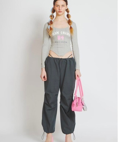 CRANK(クランク)の「【CRANK/クランク】CORSET SLEEVELESS BOLERO SET/コルセット ノースリーブ キャミソール ボレロ セット(Tシャツ/カットソー・レディース・ホワイト/ネイビー/杢グレー・ONE SIZE)」の12枚目の写真