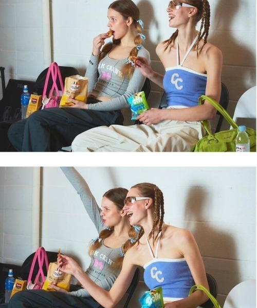 CRANK(クランク)の「【CRANK/クランク】CORSET SLEEVELESS BOLERO SET/コルセット ノースリーブ キャミソール ボレロ セット(Tシャツ/カットソー・レディース・ホワイト/ネイビー/杢グレー・ONE SIZE)」の9枚目の写真