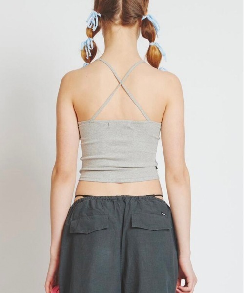 CRANK(クランク)の「【CRANK/クランク】CORSET SLEEVELESS BOLERO SET/コルセット ノースリーブ キャミソール ボレロ セット(Tシャツ/カットソー・レディース・ホワイト/ネイビー/杢グレー・ONE SIZE)」の15枚目の写真