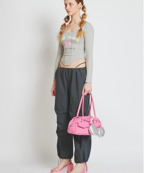 CRANK(クランク)の「【CRANK/クランク】CORSET SLEEVELESS BOLERO SET/コルセット ノースリーブ キャミソール ボレロ セット(Tシャツ/カットソー・レディース・ホワイト/ネイビー/杢グレー・ONE SIZE)」の21枚目の写真