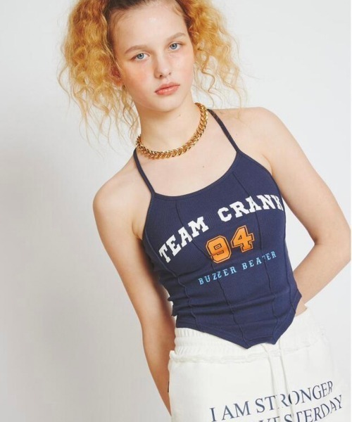 CRANK(クランク)の「【CRANK/クランク】CORSET SLEEVELESS BOLERO SET/コルセット ノースリーブ キャミソール ボレロ セット(Tシャツ/カットソー・レディース・ホワイト/ネイビー/杢グレー・ONE SIZE)」の19枚目の写真