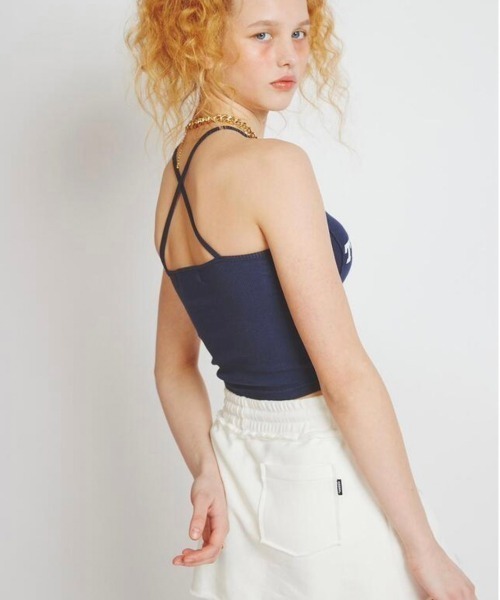 CRANK(クランク)の「【CRANK/クランク】CORSET SLEEVELESS BOLERO SET/コルセット ノースリーブ キャミソール ボレロ セット(Tシャツ/カットソー・レディース・ホワイト/ネイビー/杢グレー・ONE SIZE)」の22枚目の写真