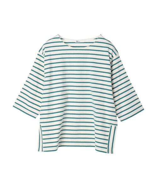 CRAFT STANDARD BOUTIQUE(クラフトスタンダードブティック)の「ボーダースリットプルオーバー(Tシャツ/カットソー・レディース・ピンク/グリーン/ネイビー/ブルー・FREE)」の19枚目の写真