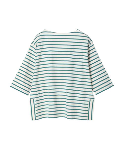 CRAFT STANDARD BOUTIQUE(クラフトスタンダードブティック)の「ボーダースリットプルオーバー(Tシャツ/カットソー・レディース・ピンク/グリーン/ネイビー/ブルー・FREE)」の18枚目の写真