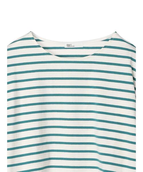 CRAFT STANDARD BOUTIQUE(クラフトスタンダードブティック)の「ボーダースリットプルオーバー(Tシャツ/カットソー・レディース・ピンク/グリーン/ネイビー/ブルー・FREE)」の17枚目の写真