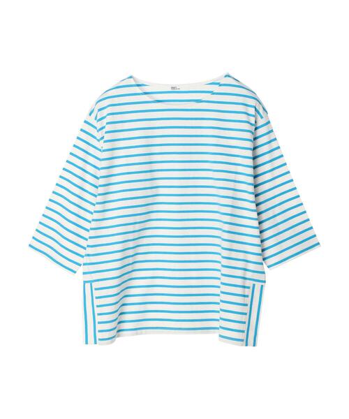 CRAFT STANDARD BOUTIQUE(クラフトスタンダードブティック)の「ボーダースリットプルオーバー(Tシャツ/カットソー・レディース・ピンク/グリーン/ネイビー/ブルー・FREE)」の5枚目の写真