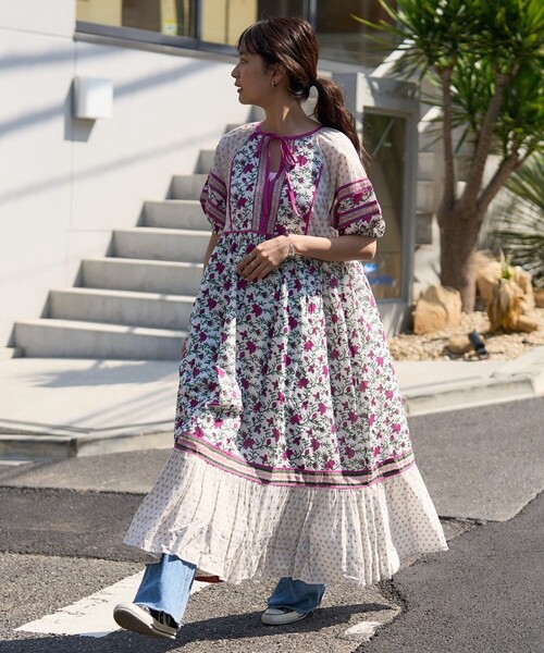 あきさん様専用 インドラリーキルト zakuchiku ロングワンピース
