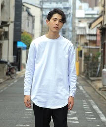 WAIPER.inc | Goodwear グッドウェア 2W7-5504 USAコットン 袖リブ ロング丈 L/S Tシャツ(Tシャツ/カットソー)