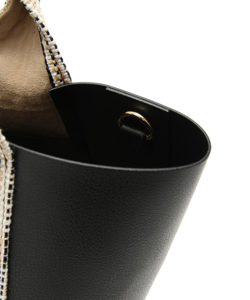 ROPE' PICNIC（ロペピクニック）の「異素材コンビくり手トート＆ショルダーバッグ（ショルダーバッグ・レディース・キナリ/ブラック・FREE）」の7枚目の写真