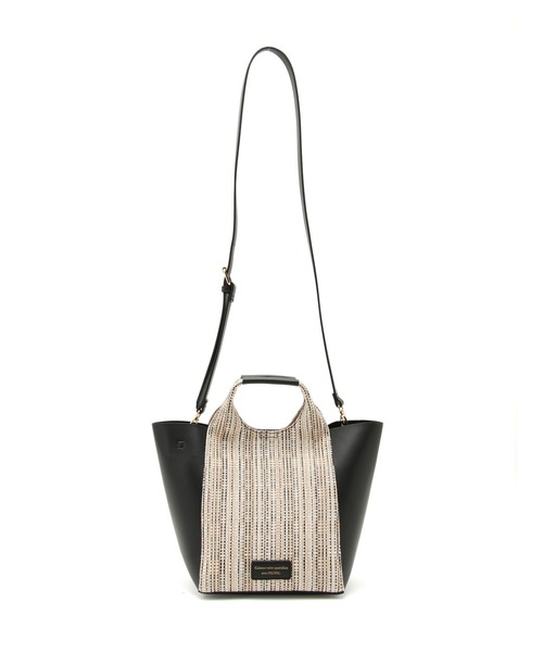 ROPE' PICNIC（ロペピクニック）の「異素材コンビくり手トート＆ショルダーバッグ（ショルダーバッグ・レディース・キナリ/ブラック・FREE）」の13枚目の写真