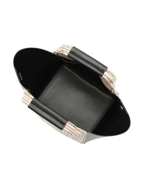 ROPE' PICNIC（ロペピクニック）の「異素材コンビくり手トート＆ショルダーバッグ（ショルダーバッグ・レディース・キナリ/ブラック・FREE）」の4枚目の写真