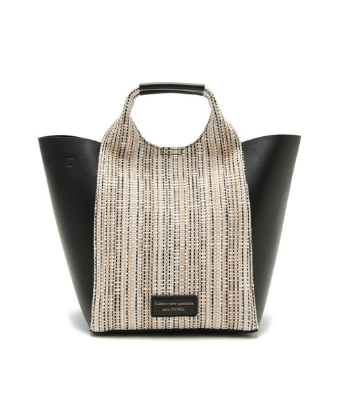 ROPE' PICNIC（ロペピクニック）の「異素材コンビくり手トート＆ショルダーバッグ（ショルダーバッグ・レディース・キナリ/ブラック・FREE）」の8枚目の写真