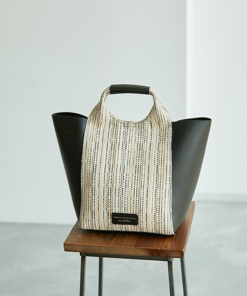 ROPE' PICNIC（ロペピクニック）の「異素材コンビくり手トート＆ショルダーバッグ（ショルダーバッグ・レディース・キナリ/ブラック・FREE）」の17枚目の写真