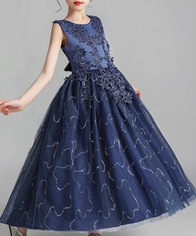 DAY CLOSET（デイ クローゼット）の「キッズ ノースリーブバックリボンスパンコールラインドレス（ドレス）」