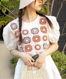 花クロシェビスチェ