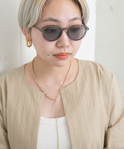 KBF(ケイビーエフ)の「ボストンフレームサングラス(メガネ・レディース・ブラック系その他/グレー系その他・ONE)」の10枚目の写真