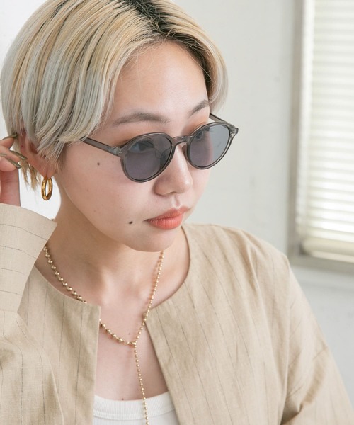 KBF(ケイビーエフ)の「ボストンフレームサングラス(メガネ・レディース・ブラック系その他/グレー系その他・ONE)」の11枚目の写真