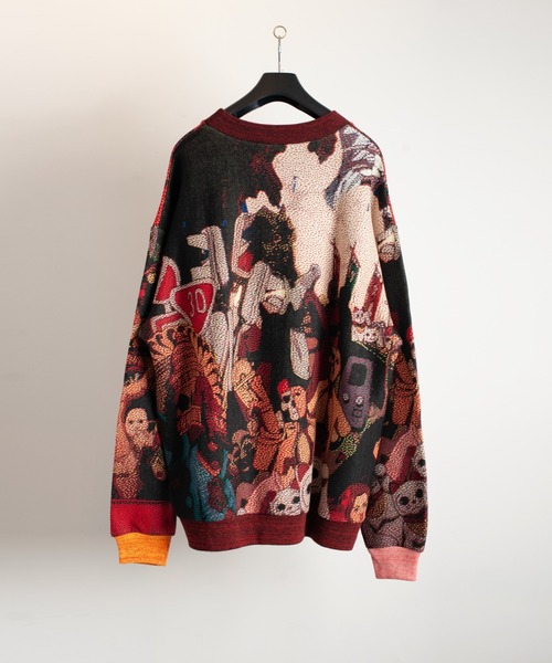 SEVESKIG/セブシグ/Jacquard Pullover knit Ver,UZO-MUZO