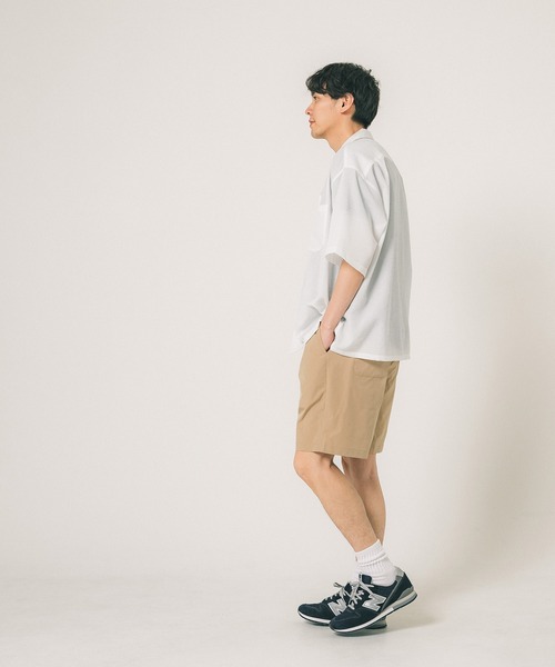 coca（coca）（コカ）の「メンズ シアサッカー開襟シャツ（シャツ/ブラウス・メンズ・ホワイト/ブラック・M/L/XL）」の6枚目の写真