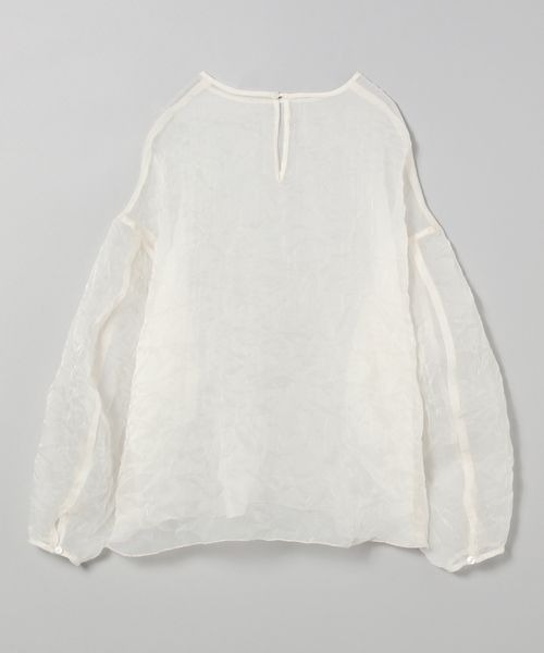 JEANASIS（ジーナシス）の「オーガンジーワッシャープルオーバー/198219（シャツ/ブラウス・レディース・イエロー/オフホワイト/ブラック・FREE）」の2枚目の写真