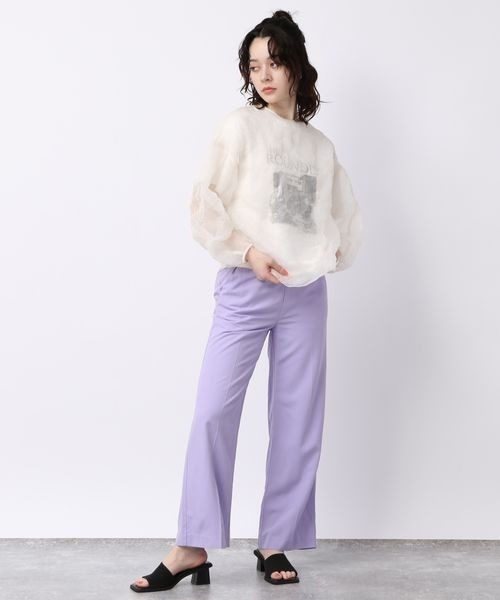 JEANASIS（ジーナシス）の「オーガンジーワッシャープルオーバー