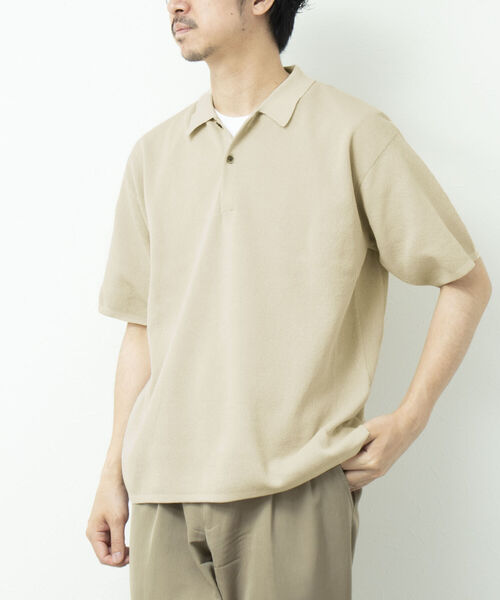 NOLLEY'S goodman（ノーリーズグッドマン）の「【WORK ABOUT/ワークアバウト】MILANO POLO-shirt ニットポロシャツ（ポロシャツ・メンズ・ロイヤルブルー/ダークネイビー/チャコールグレー/ベージュ・L/M）」の2枚目の写真