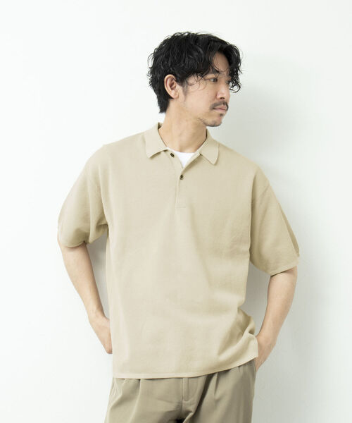 NOLLEY'S goodman（ノーリーズグッドマン）の「【WORK ABOUT/ワークアバウト】MILANO POLO-shirt ニットポロシャツ（ポロシャツ・メンズ・ロイヤルブルー/ダークネイビー/チャコールグレー/ベージュ・L/M）」の17枚目の写真