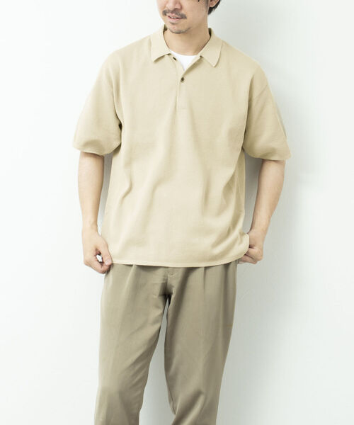 NOLLEY'S goodman（ノーリーズグッドマン）の「【WORK ABOUT/ワークアバウト】MILANO POLO-shirt ニットポロシャツ（ポロシャツ・メンズ・ロイヤルブルー/ダークネイビー/チャコールグレー/ベージュ・L/M）」の19枚目の写真