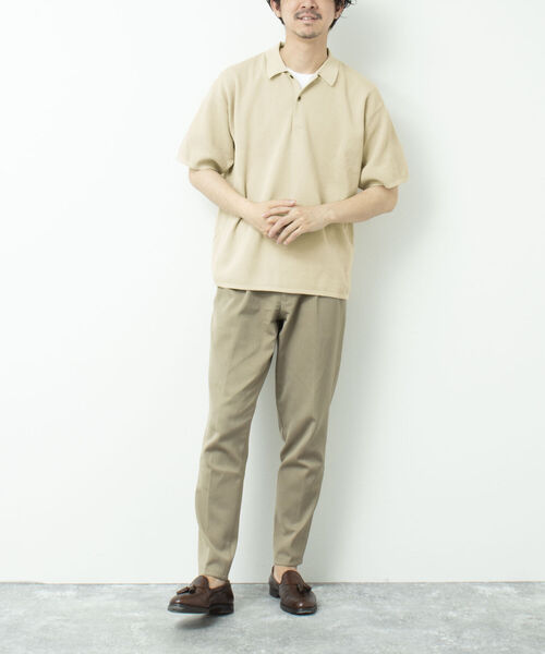 NOLLEY'S goodman（ノーリーズグッドマン）の「【WORK ABOUT/ワークアバウト】MILANO POLO-shirt ニットポロシャツ（ポロシャツ・メンズ・ロイヤルブルー/ダークネイビー/チャコールグレー/ベージュ・L/M）」の20枚目の写真