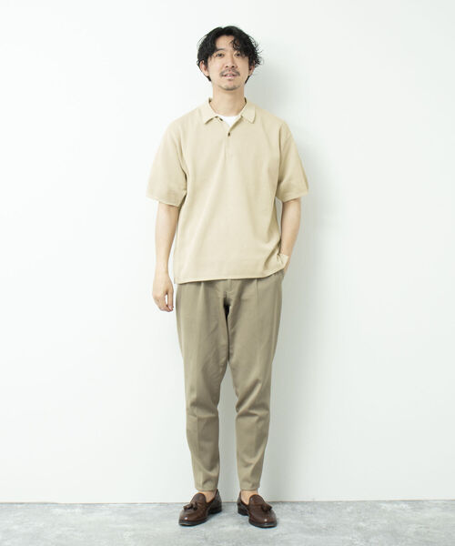 NOLLEY'S goodman（ノーリーズグッドマン）の「【WORK ABOUT/ワークアバウト】MILANO POLO-shirt ニットポロシャツ（ポロシャツ・メンズ・ロイヤルブルー/ダークネイビー/チャコールグレー/ベージュ・L/M）」の21枚目の写真