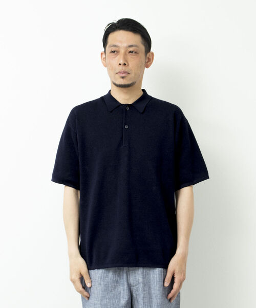 NOLLEY'S goodman（ノーリーズグッドマン）の「【WORK ABOUT/ワークアバウト】MILANO POLO-shirt ニットポロシャツ（ポロシャツ・メンズ・ロイヤルブルー/ダークネイビー/チャコールグレー/ベージュ・L/M）」の11枚目の写真