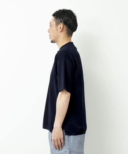 NOLLEY'S goodman（ノーリーズグッドマン）の「【WORK ABOUT/ワークアバウト】MILANO POLO-shirt ニットポロシャツ（ポロシャツ・メンズ・ロイヤルブルー/ダークネイビー/チャコールグレー/ベージュ・L/M）」の12枚目の写真
